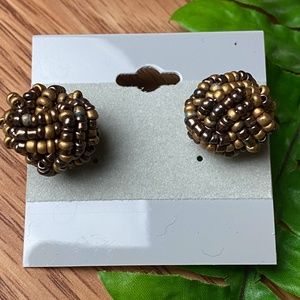 New Chunky Bead Ball Stud Earrings